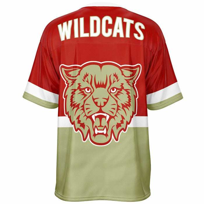 Cypress Woods Wildcats football jersey -  ghost view - back 10