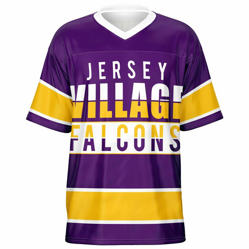 Jersey Village Falcons football jersey -  ghost view - front