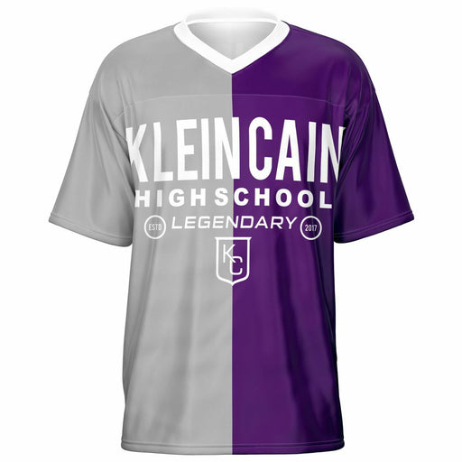 Klein Cain Hurricanes football jersey -  ghost view - front