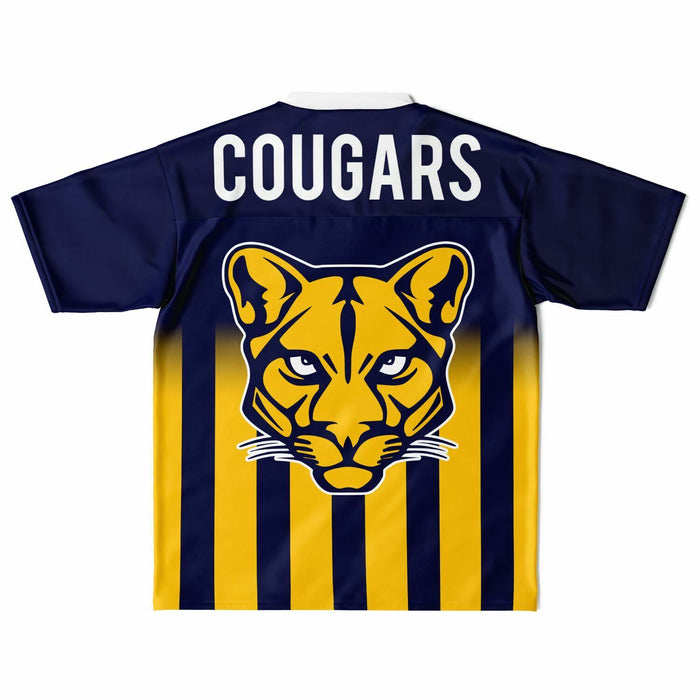 Nimitz Cougars High School football jersey laying flat - back