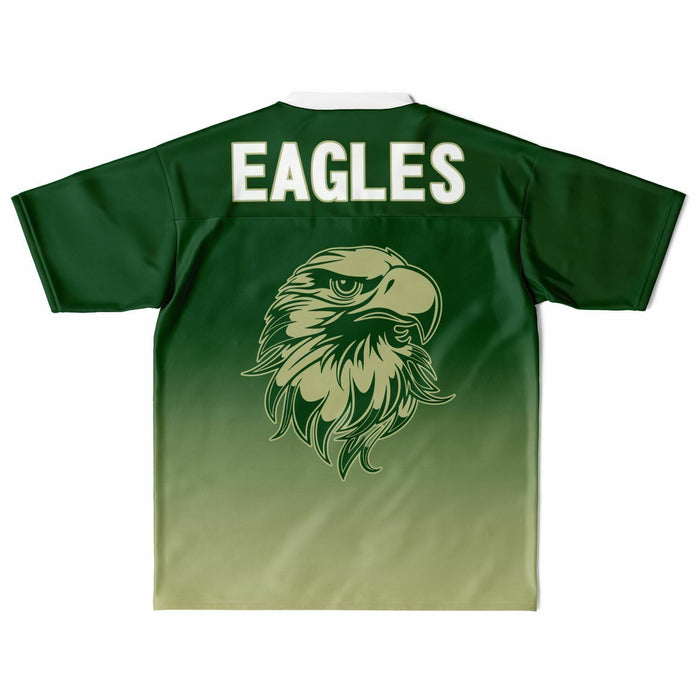 Cypress Falls Eagles football jersey laying flat - back 05