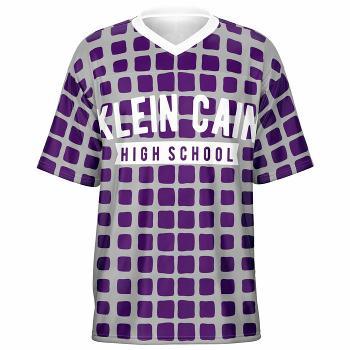 Klein Cain Hurricanes football jersey -  ghost view - front