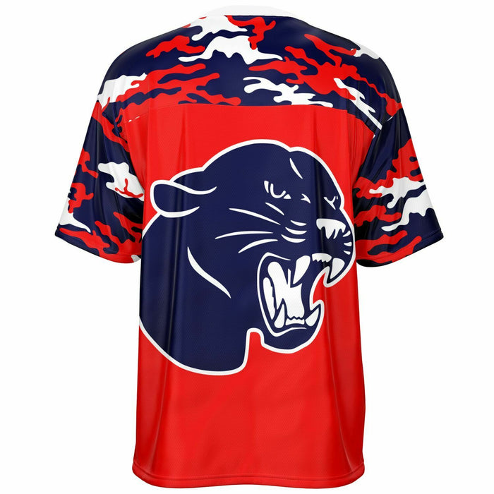 Cypress Springs Panthers football jersey -  ghost view - back