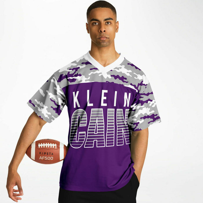 Klein Cain Hurricanes Football Jersey 08