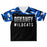 Dekaney Wildcats football jersey laying flat - front 