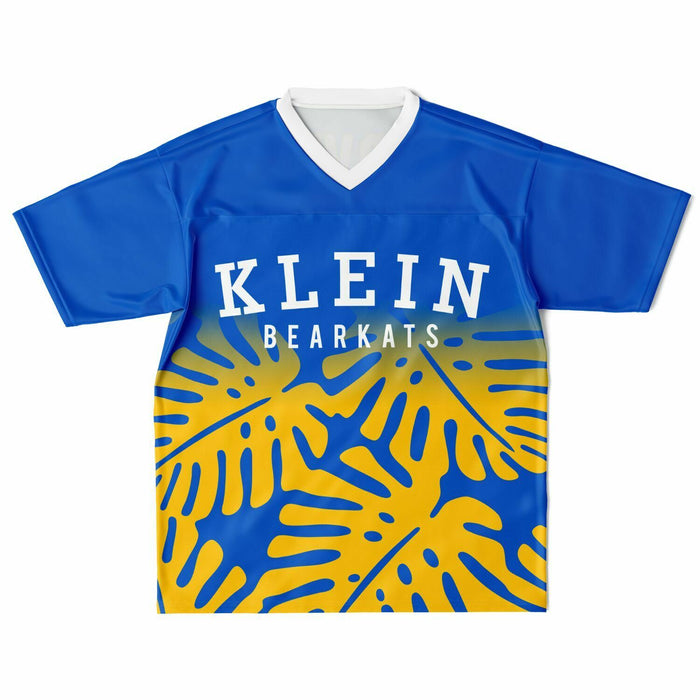 Klein Bearkats football jersey laying flat - front 
