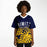 Black woman wearing Nimitz Cougars High School football Jersey