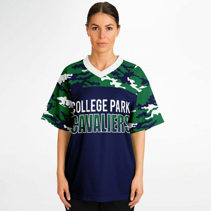 Women wearing College Park Cavaliers football jersey 08