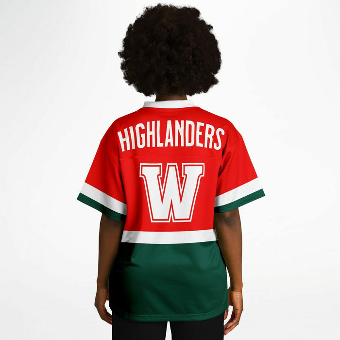 The Woodlands Highlanders Football Jersey 10