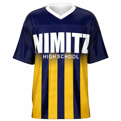 Nimitz Cougars High School football jersey -  ghost view - front