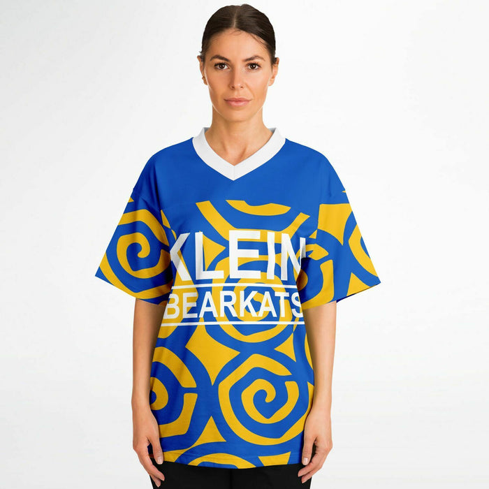 Women wearing Klein Bearkats football jersey