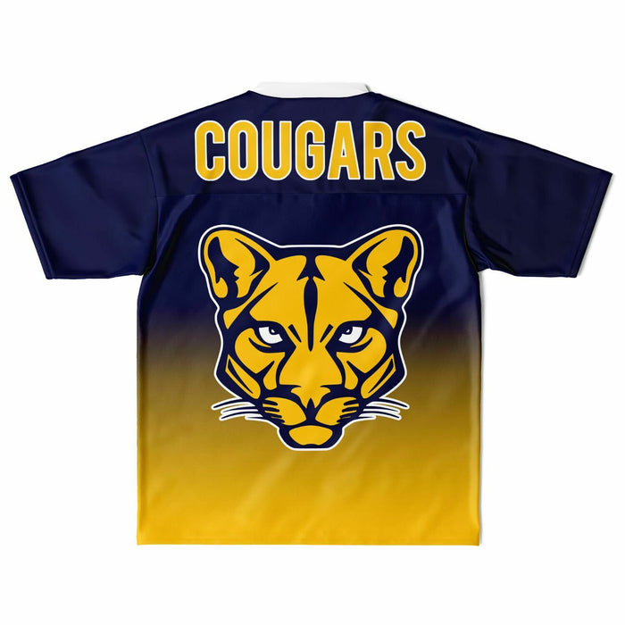 Nimitz Cougars High School football jersey laying flat - back