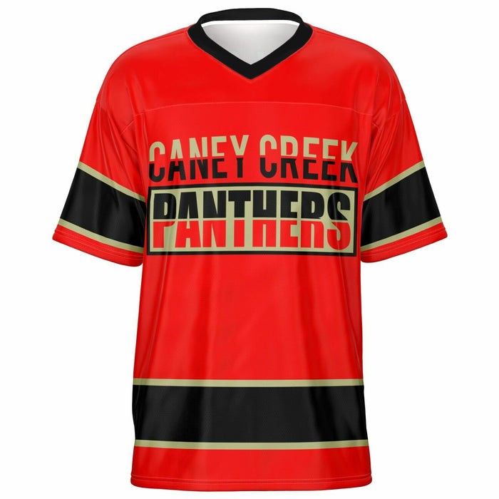 Caney Creek Panthers football jersey -  ghost view - front 13