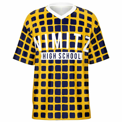 Nimitz Cougars High School football jersey -  ghost view - front