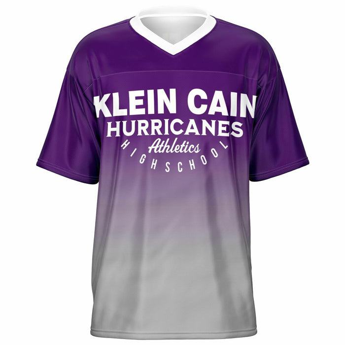 Klein Cain Hurricanes football jersey -  ghost view - front