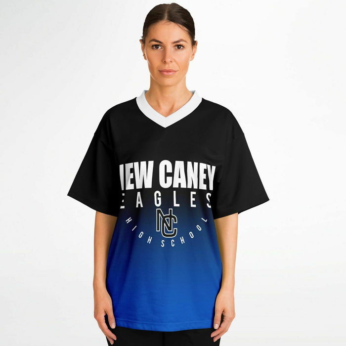 Women wearing New Caney Eagles football jersey 05