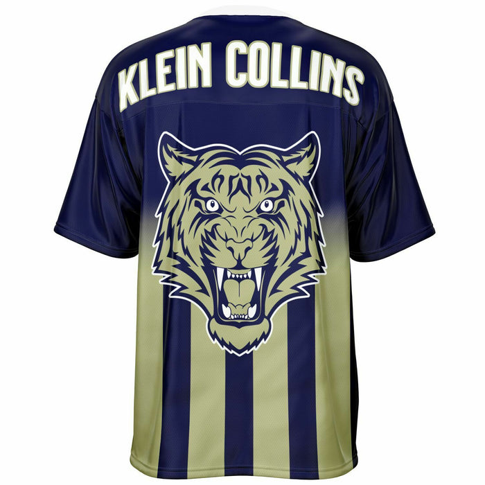 Klein Collins Tigers football jersey -  ghost view - back 14