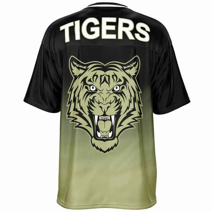 Cypress Park Tigers football jersey -  ghost view - back 05