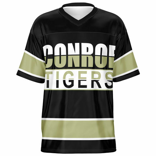 Conroe Tigers football jersey -  ghost view - front  13