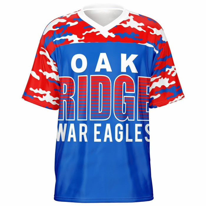 Oak Ridge War Eagles High School football jersey -  ghost view - front