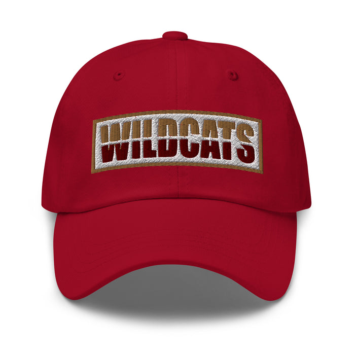 Cypress Woods Wildcats Deep Red Relaxed Fit Cap 205