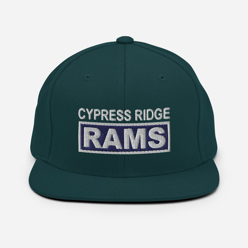 Cypress Ridge Rams Dark Green Snapback Cap 202