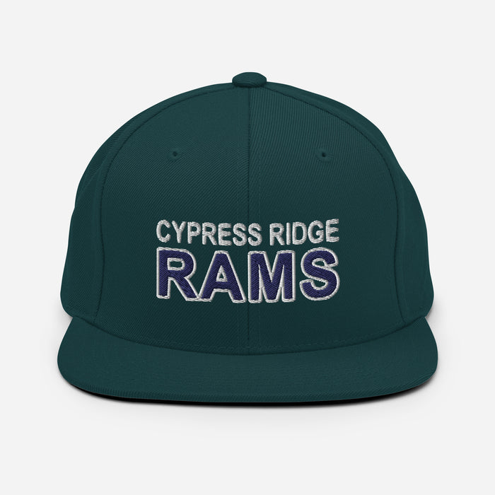 Cypress Ridge Rams Dark Green Snapback Cap 204