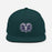 Cypress Ridge Rams Dark Green Snapback Cap 206