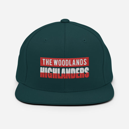 The Woodlands Highlanders Snapback Dark Green Cap 201