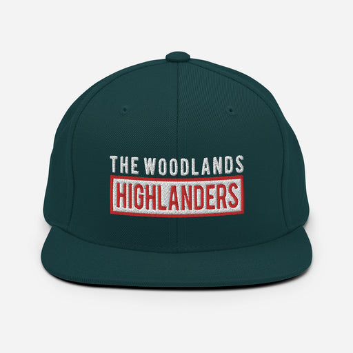 The Woodlands Highlanders Snapback Dark Green Cap 202