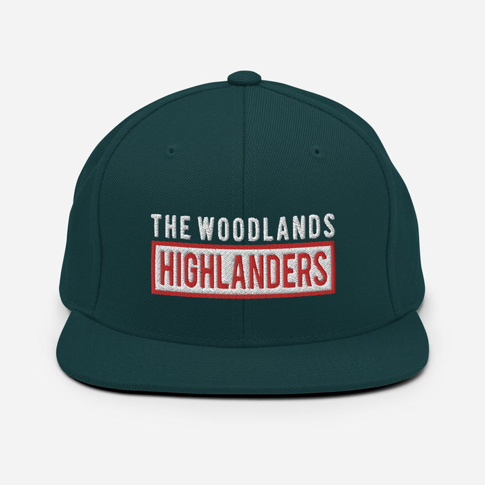 The Woodlands Highlanders Snapback Dark Green Cap 202