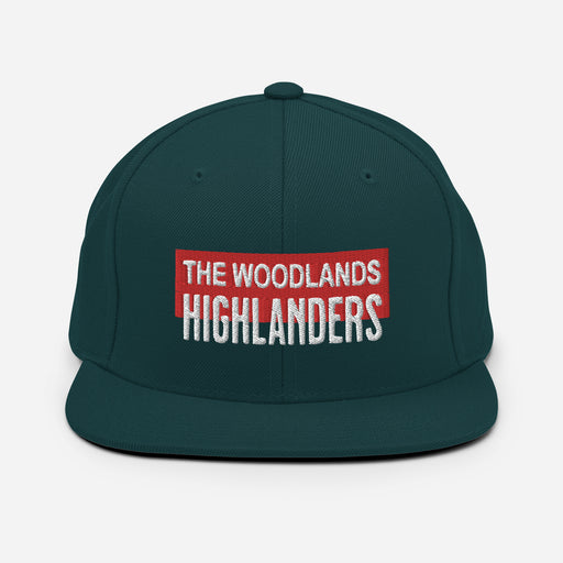 The Woodlands Highlanders Snapback Dark Green Cap 204