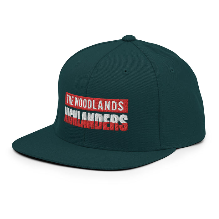 The Woodlands Highlanders Snapback Dark Green Cap 201