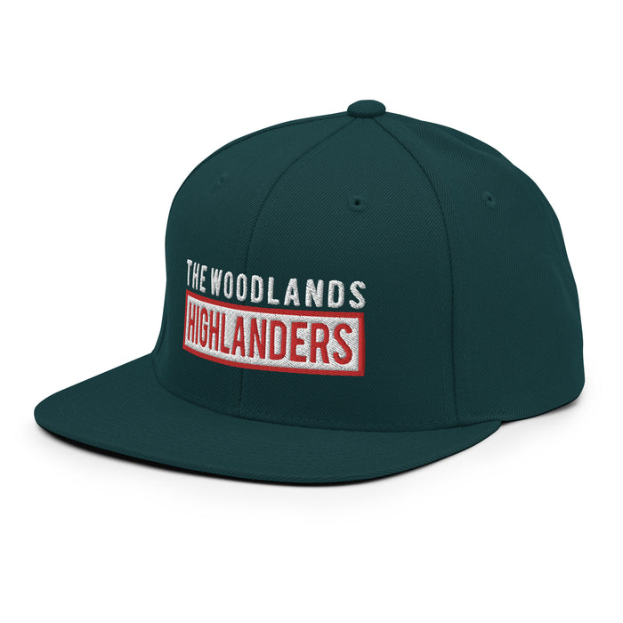 The Woodlands Highlanders Snapback Dark Green Cap 202