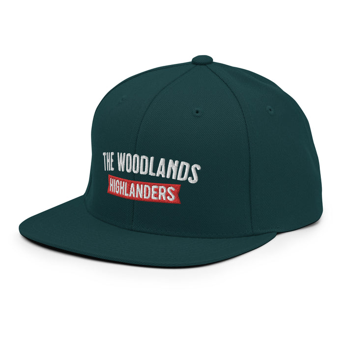 The Woodlands Highlanders Snapback Dark Green Cap 203