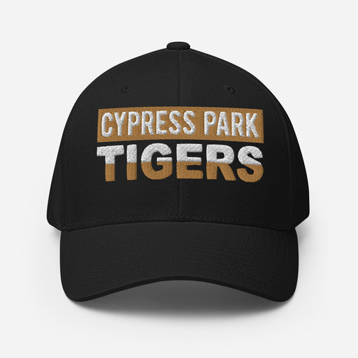 Cypress Park Tigers Flexfit Black Baseball Cap 201