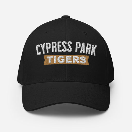 Cypress Park Tigers Flexfit Black Baseball Cap 203