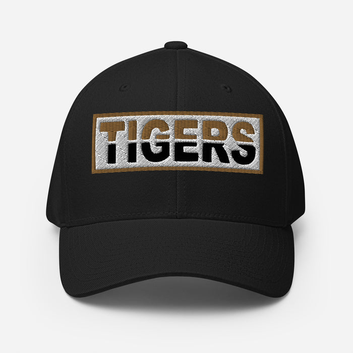 Cypress Park Tigers Flexfit Black Baseball Cap 205