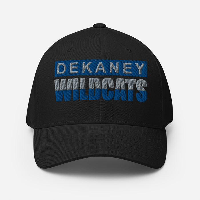 Dekaney Wildcats Flexfit Black Baseball Cap 201