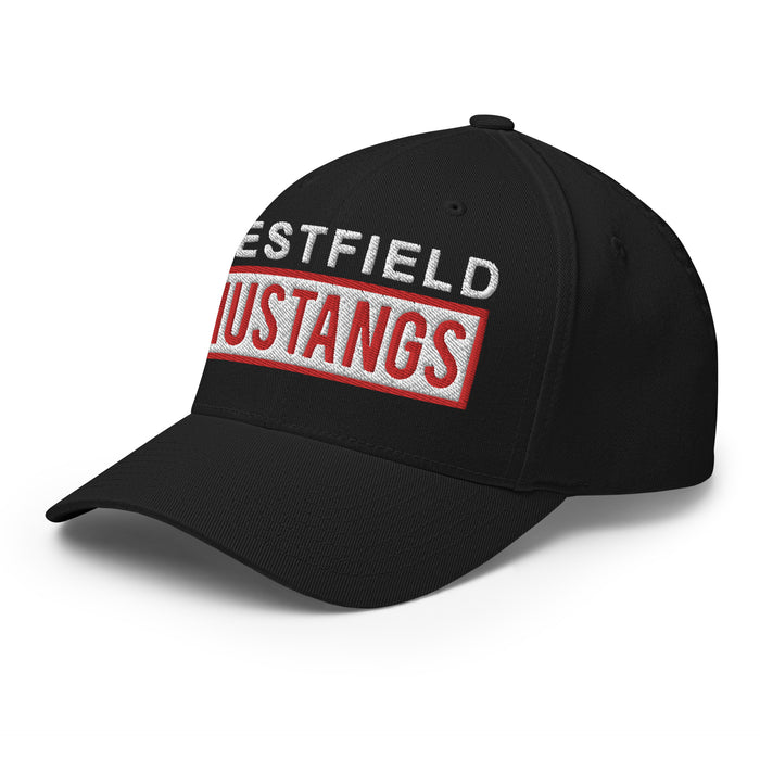 Westfield Mustangs Flexfit Black Baseball Cap 202