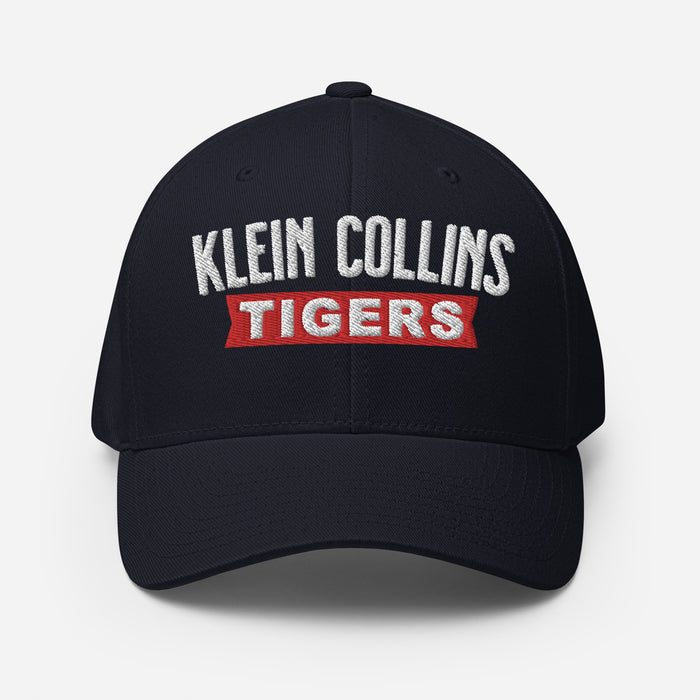 Klein Collins Tigers Flexfit Navy Baseball Cap 203