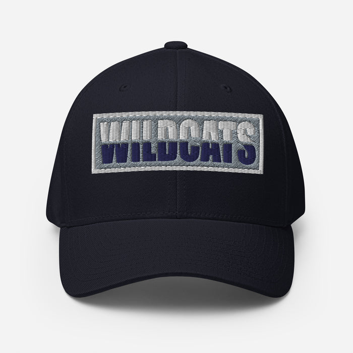 Tomball Memorial Wildcats Flexfit Navy Baseball Cap 205