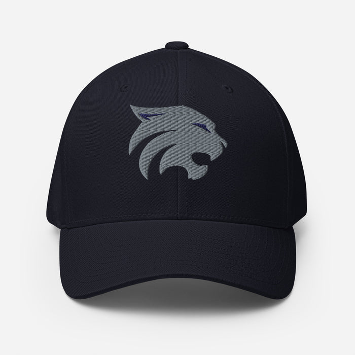 Tomball Memorial Wildcats Flexfit Navy Baseball Cap 207