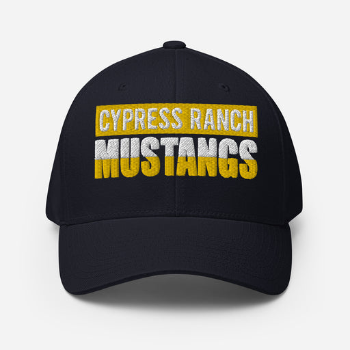 Cypress Ranch Mustangs Flexfit Navy Baseball Cap 201