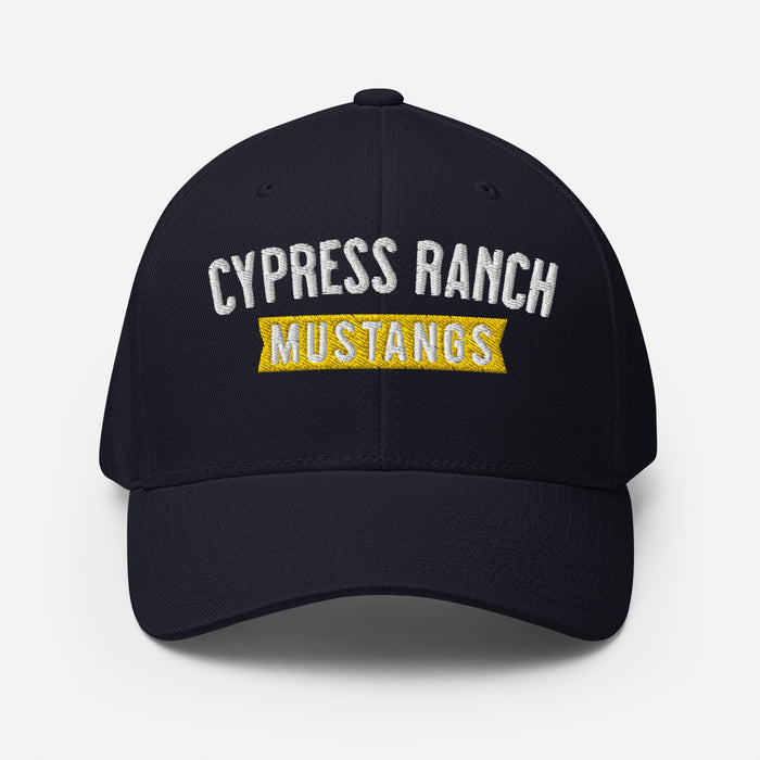 Cypress Ranch Mustangs Flexfit Navy Baseball Cap 203