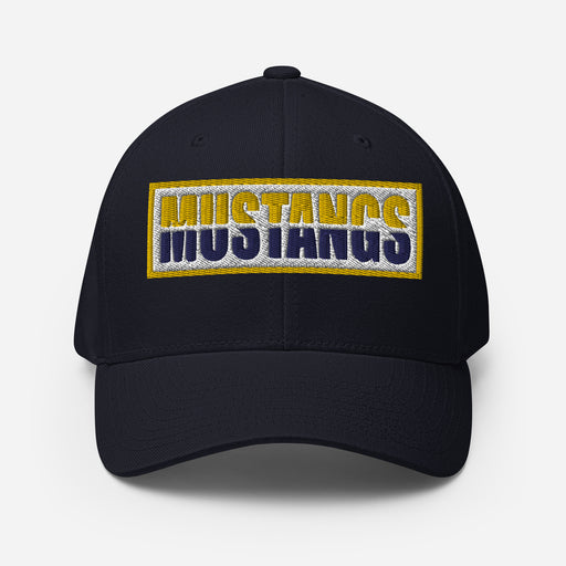 Cypress Ranch Mustangs Flexfit Navy Baseball Cap 205