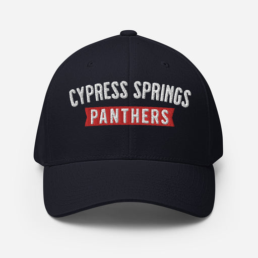 Cypress Springs Panthers Flexfit Navy Baseball Cap 203