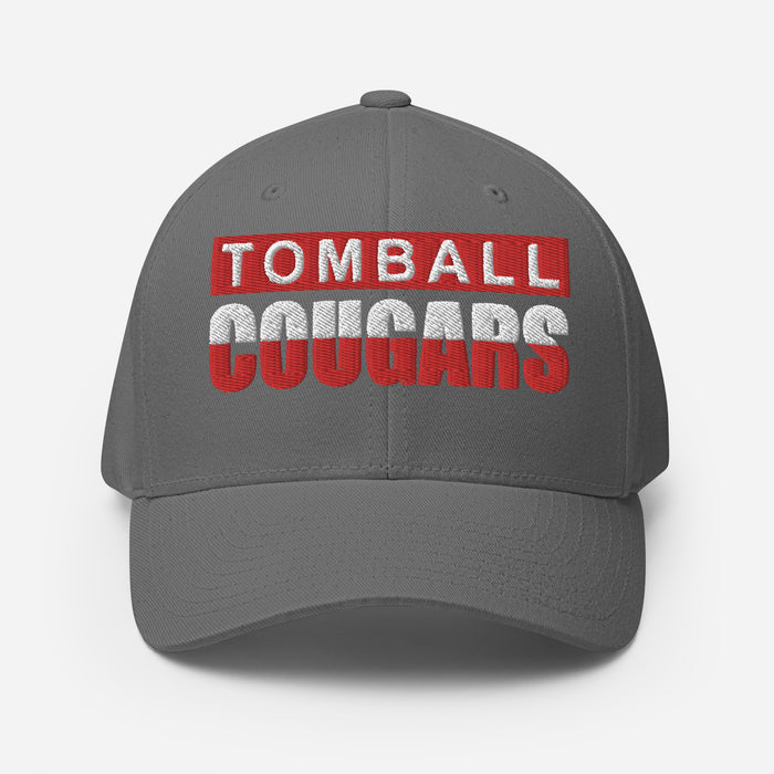 Tomball Cougars Flexfit Grey Baseball Cap 201