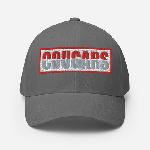 Tomball Cougars Flexfit Grey Baseball Cap 205