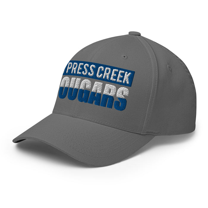 Cypress Creek Cougars Flexfit Grey Baseball Cap 201